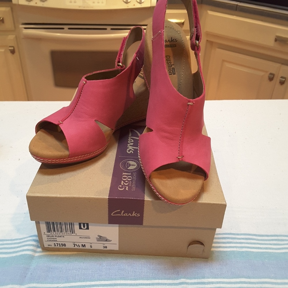 Clarks Hello Wedge Shoes